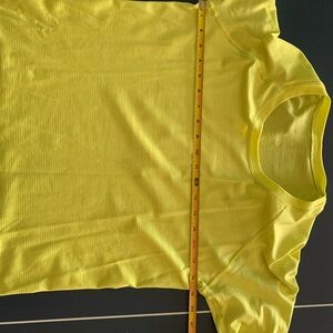 Bright Yellow Lululemon Long sleeved swiftly.